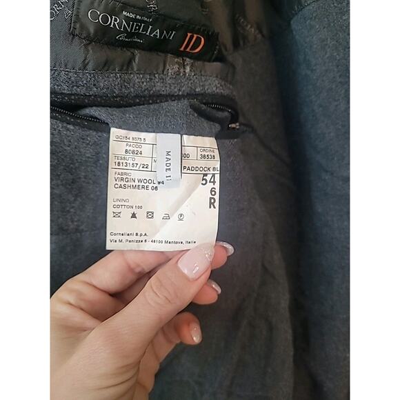 Corneliani ID Gray Wool Cashmere Blazer Sport Coat 44 US / 54 IT EUC - Picture 14 of 16